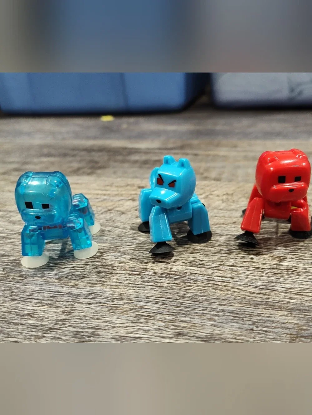 Stikbot Zing Pets, Set Of Three, Shadow Bot And Two Bulldogs - Stop Motion Toys